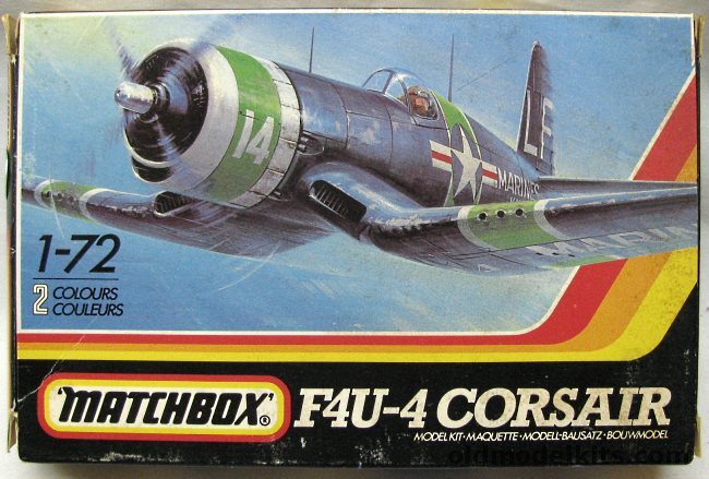 Matchbox 1/72 F4U-4 Corsair - US Marine VMFT-20 / VMF-211 - (F4U4), PK-14 plastic model kit